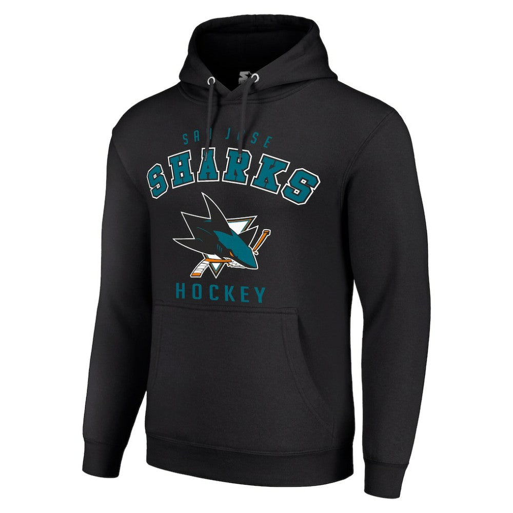 NHL San Jose Sharks Starter Logo Pullover Hoodie - Black