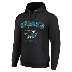 NHL San Jose Sharks Starter Logo Pullover Hoodie - Black