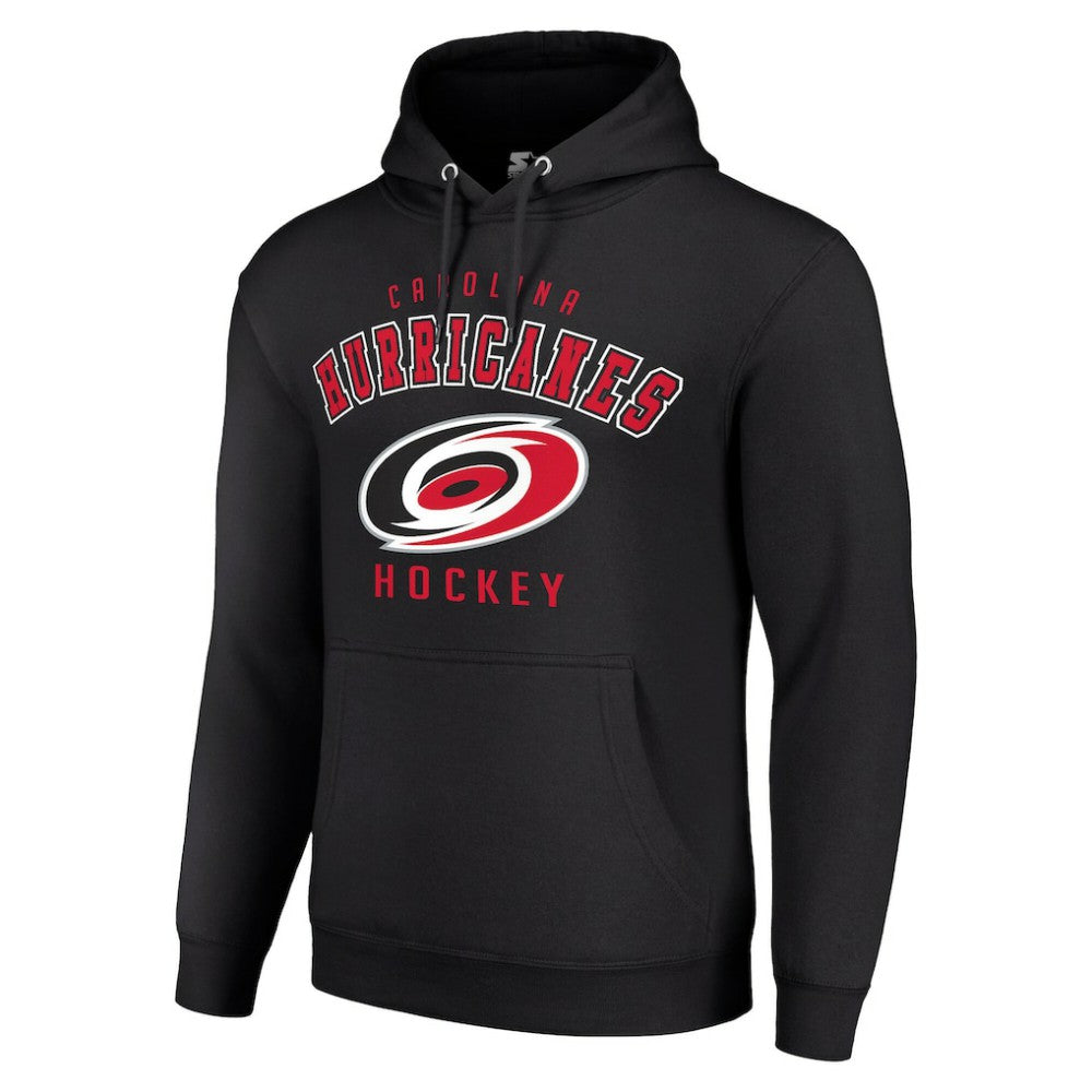 NHL Carolina Hurricanes Starter Logo Pullover Hoodie - Black