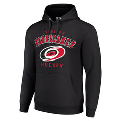 NHL Carolina Hurricanes Starter Logo Pullover Hoodie - Black