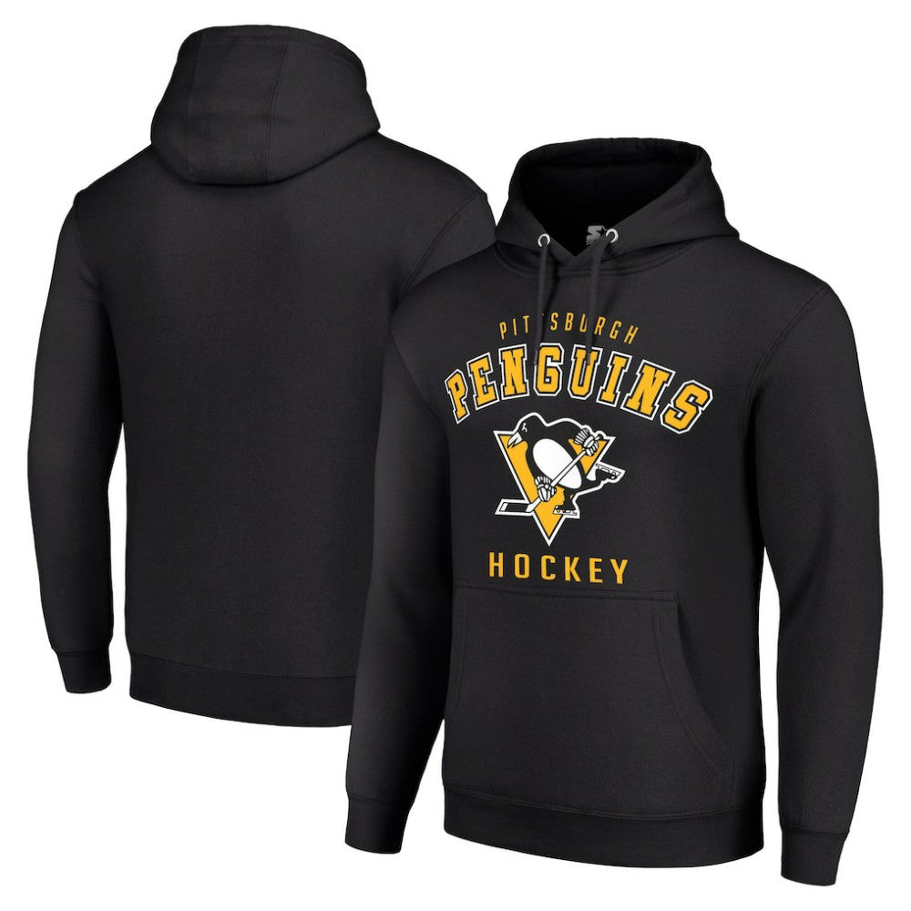 NHL Pittsburgh Penguins Starter Logo Pullover Hoodie - Black