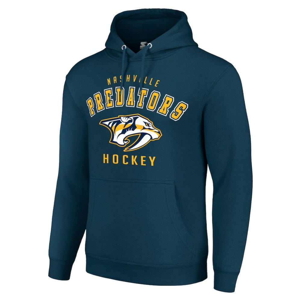 NHL Nashville Predators Starter Logo Pullover Hoodie - Navy