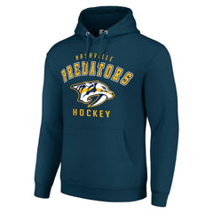 NHL Nashville Predators Starter Logo Pullover Hoodie - Navy