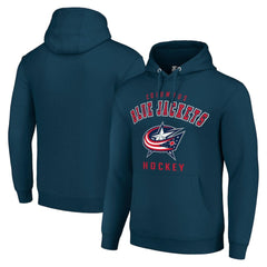 NHL Columbus Blue Jackets Starter Logo Pullover Hoodie - Navy