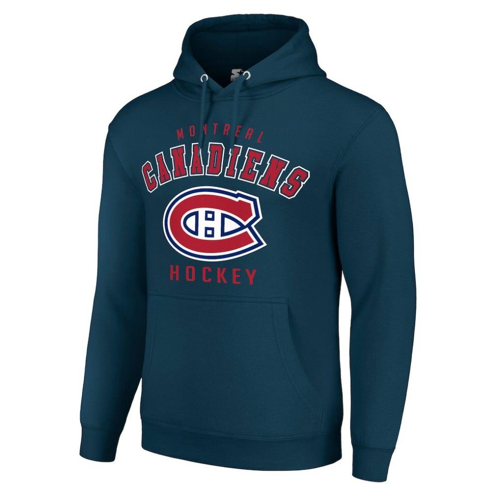 NHL Montreal Canadiens Starter Logo Pullover Hoodie - Navy
