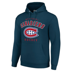 NHL Montreal Canadiens Starter Logo Pullover Hoodie - Navy