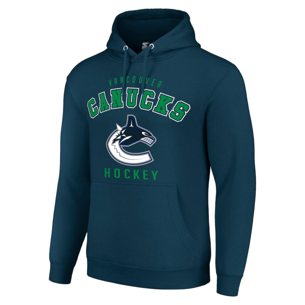 NHL Vancouver Canucks Starter Logo Pullover Hoodie - Navy