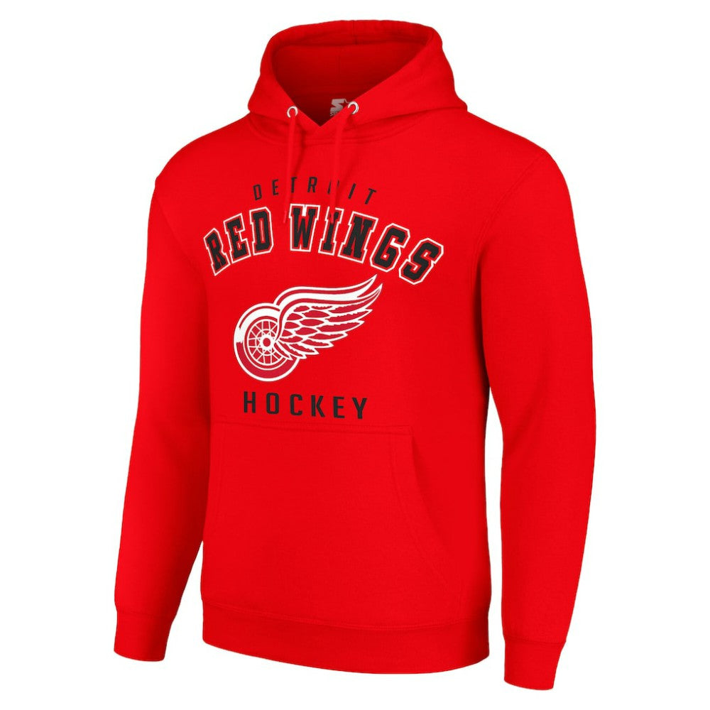 NHL Detroit Red Wings Starter Logo Pullover Hoodie - Red