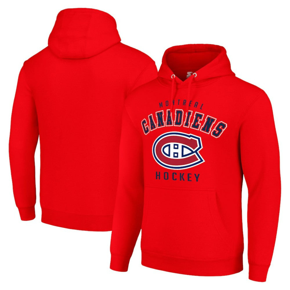 NHL Montreal Canadiens Starter Logo Pullover Hoodie - Red