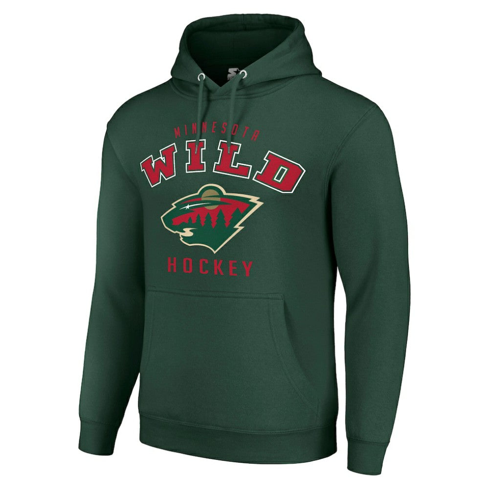 NHL Minnesota Wild Starter Logo Pullover Hoodie - Green