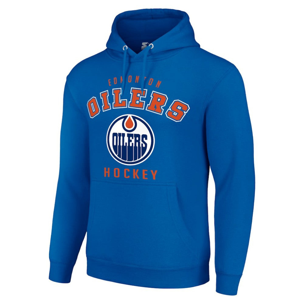 NHL Edmonton Oilers Starter Logo Pullover Hoodie - Royal