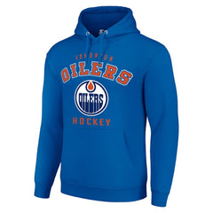 NHL Edmonton Oilers Starter Logo Pullover Hoodie - Royal