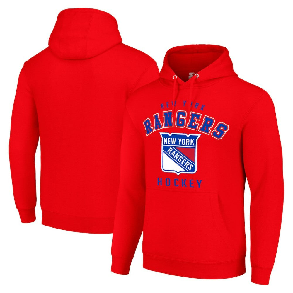 NHL New York Rangers Starter Logo Pullover Hoodie - Red