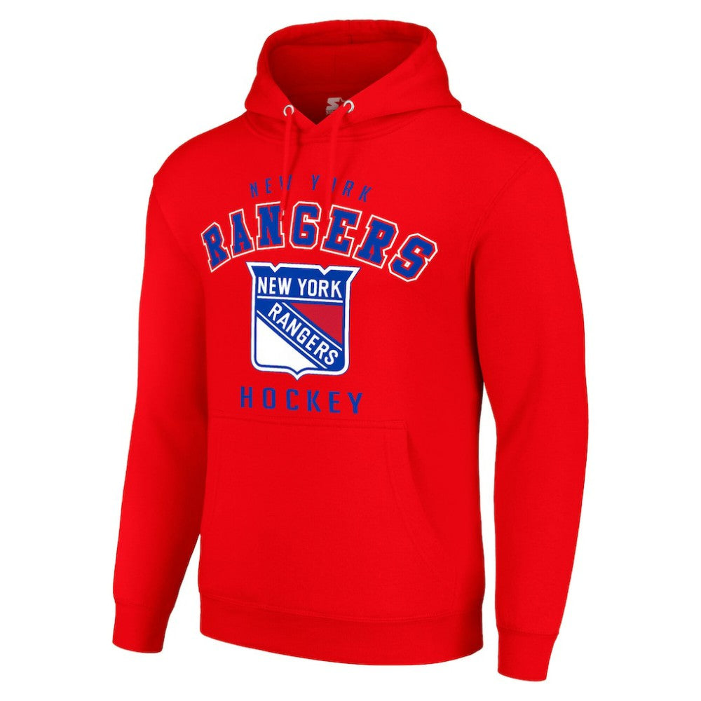 NHL New York Rangers Starter Logo Pullover Hoodie - Red