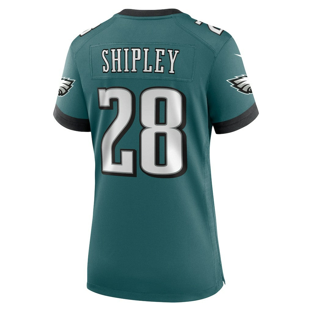 Will Shipley Philadelphia Eagles Women's Team Game Jersey Midnight Green