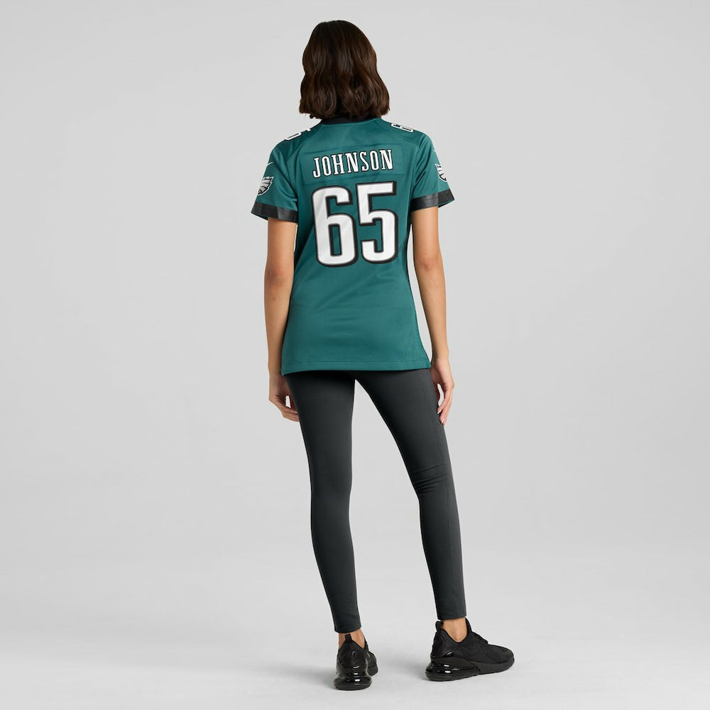 Lane Johnson Philadelphia Eagles Women's Team Game Jersey Midnight Green