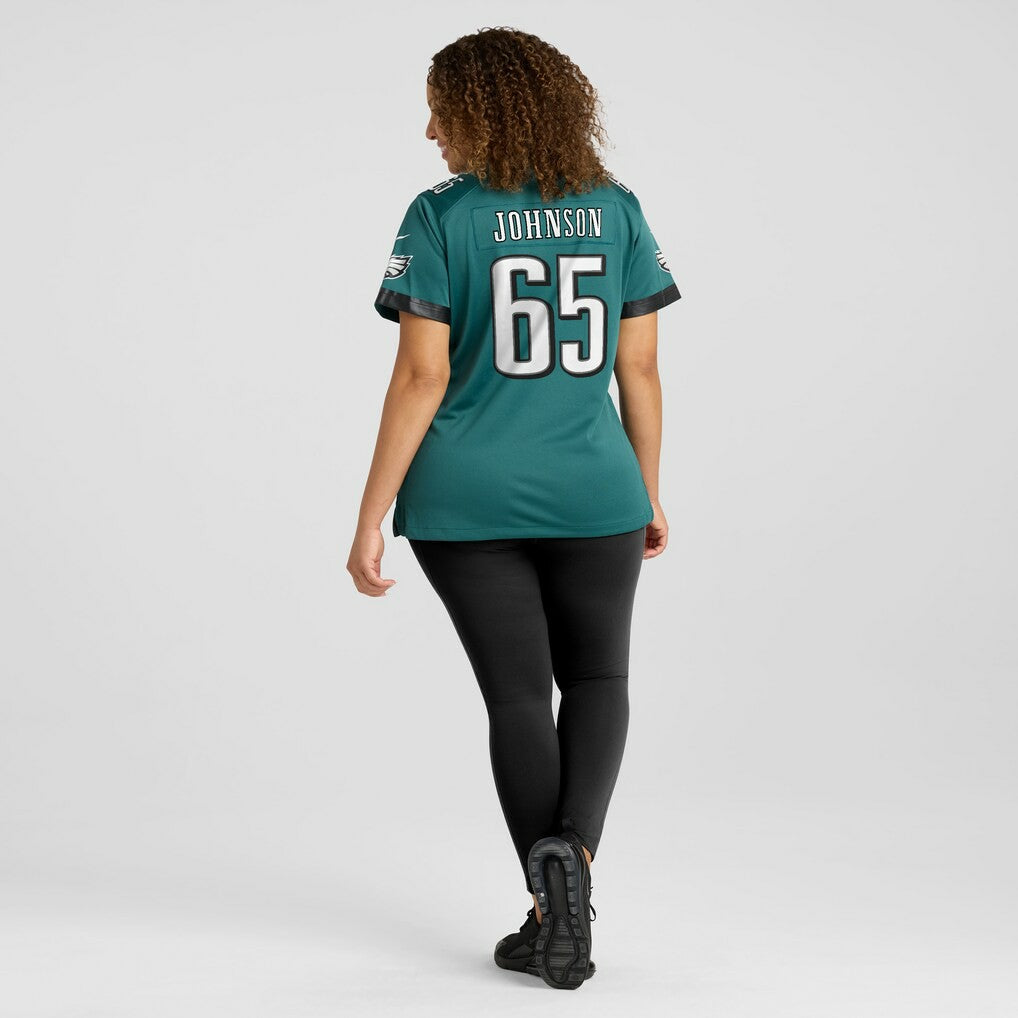 Lane Johnson Philadelphia Eagles Women's Team Game Jersey Midnight Green