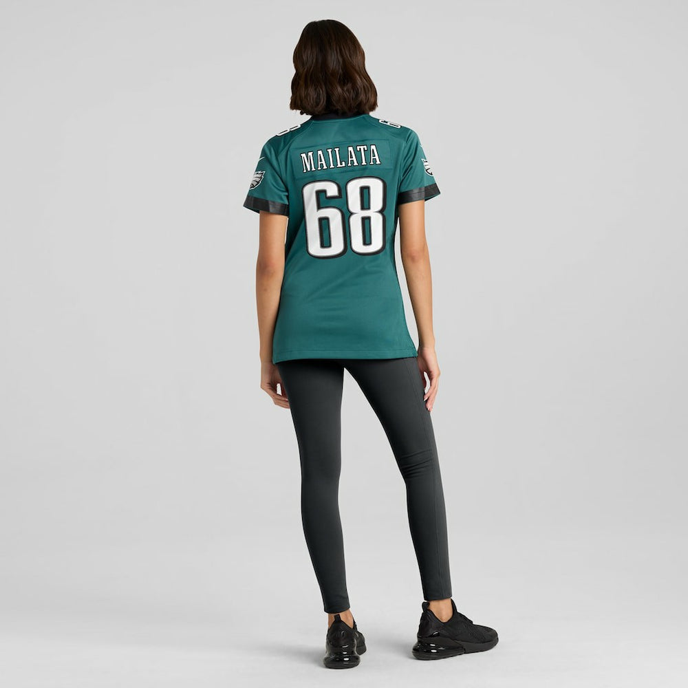 Jordan Mailata Philadelphia Eagles Women's Team Game Jersey Midnight Green