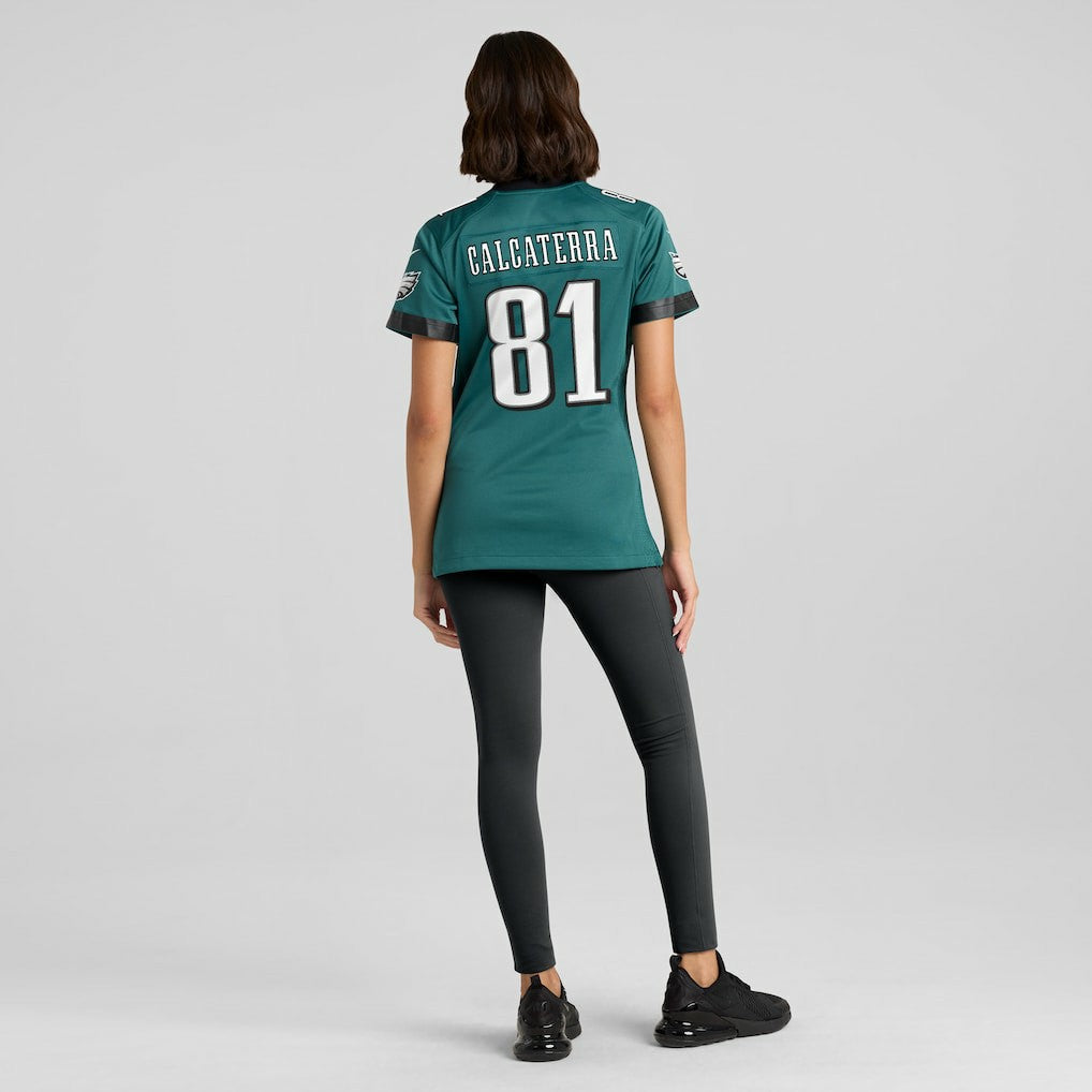 Grant Calcaterra Philadelphia Eagles Women's Team Game Jersey Midnight Green