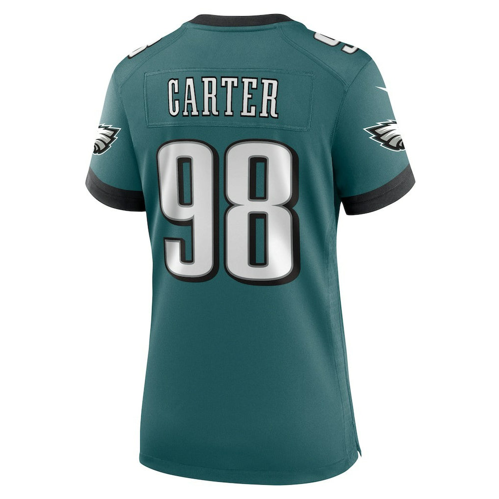 Jalen Carter Philadelphia Eagles Women's Team Game Jersey Midnight Green