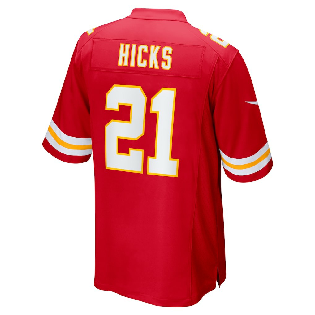 Jaden Hicks Kansas City Chiefs Game Jersey Red