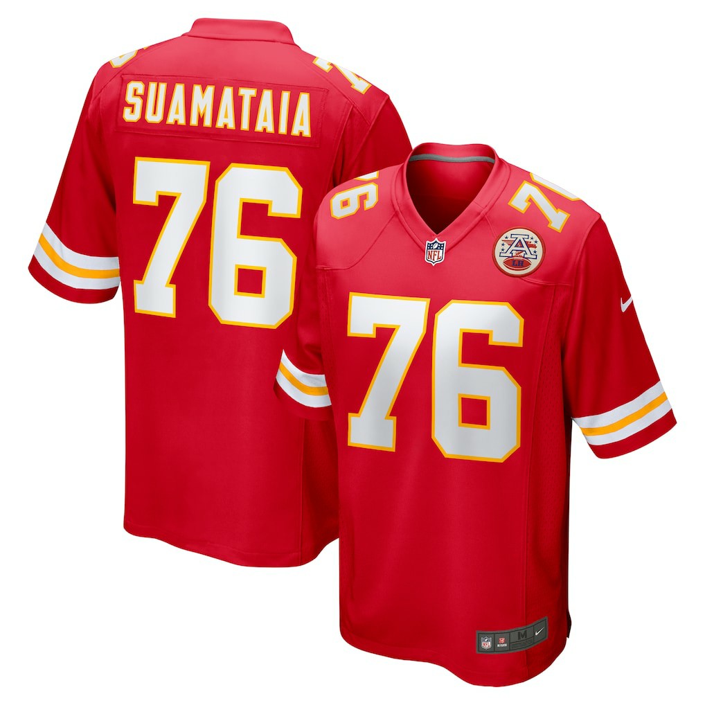 Kingsley Suamataia Kansas City Chiefs Game Jersey Red