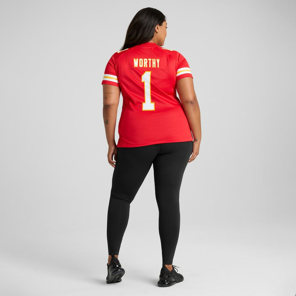 Xavier Worthy Kansas City Chiefs Women's Game Jersey Red