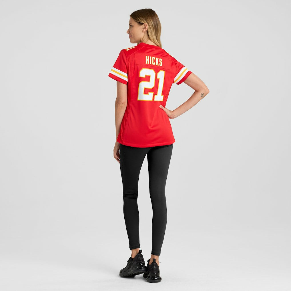 Jaden Hicks Kansas City Chiefs Women's Game Jersey Red