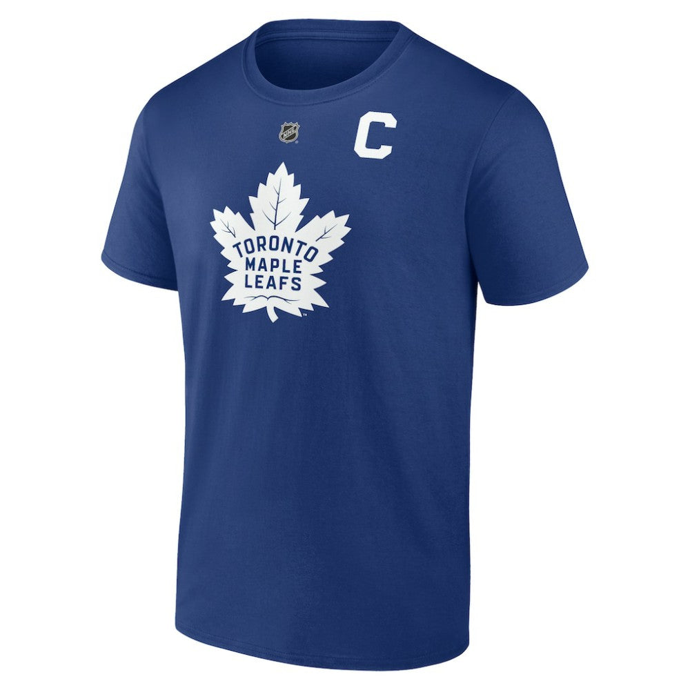 NHL Auston Matthews Toronto Maple Leafs Fanatics Authentic Stack Name & Number T-Shirt - Blue