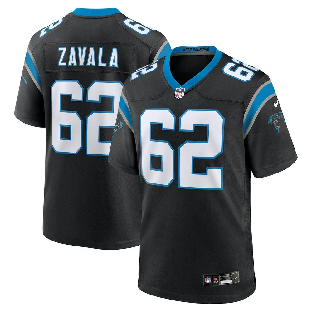 Chandler Zavala Carolina Panthers Game Jersey Black