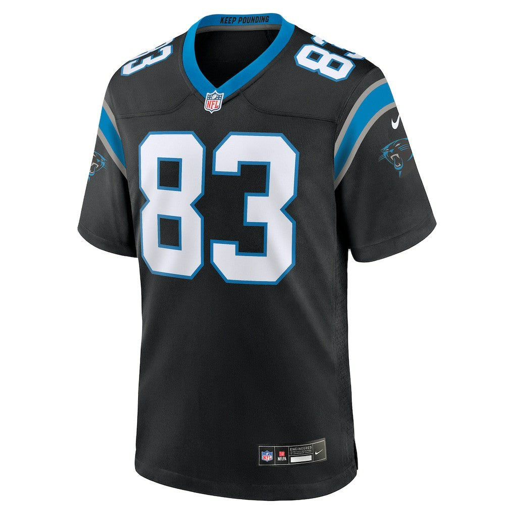 David Moore Carolina Panthers Game Jersey Black