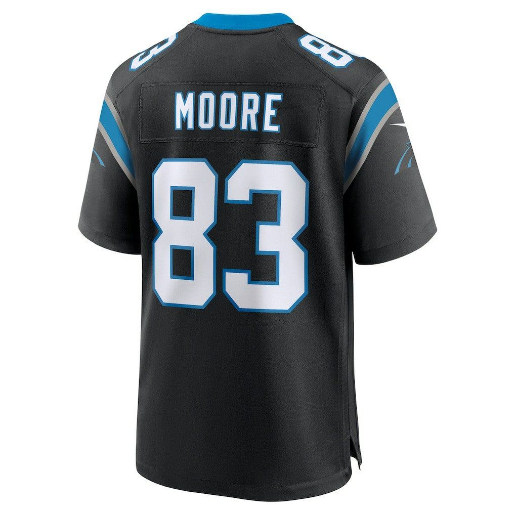 David Moore Carolina Panthers Game Jersey Black