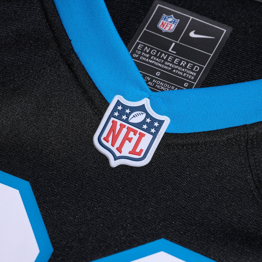 David Moore Carolina Panthers Game Jersey Black