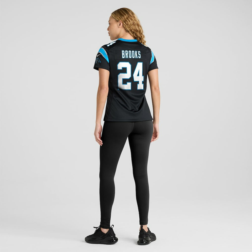 Jonathon Brooks Carolina Panthers Women's Game Jersey Black