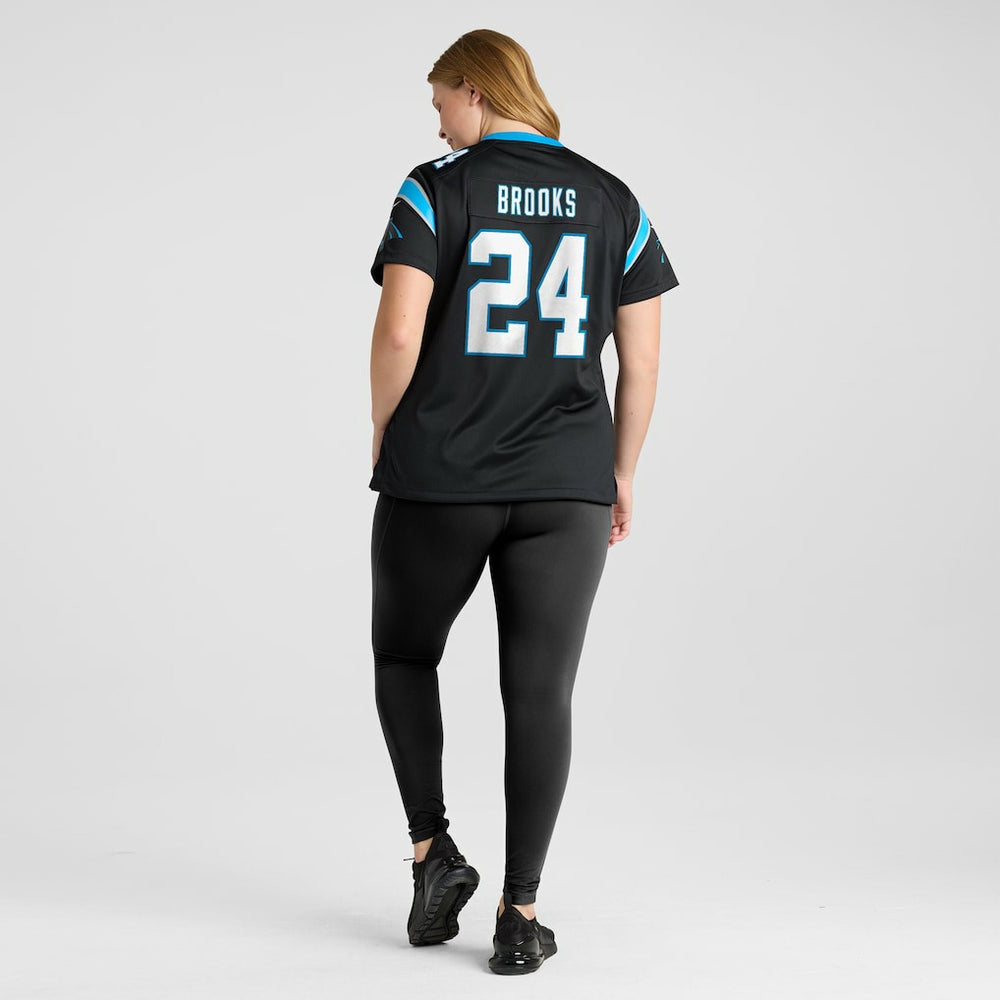 Jonathon Brooks Carolina Panthers Women's Game Jersey Black