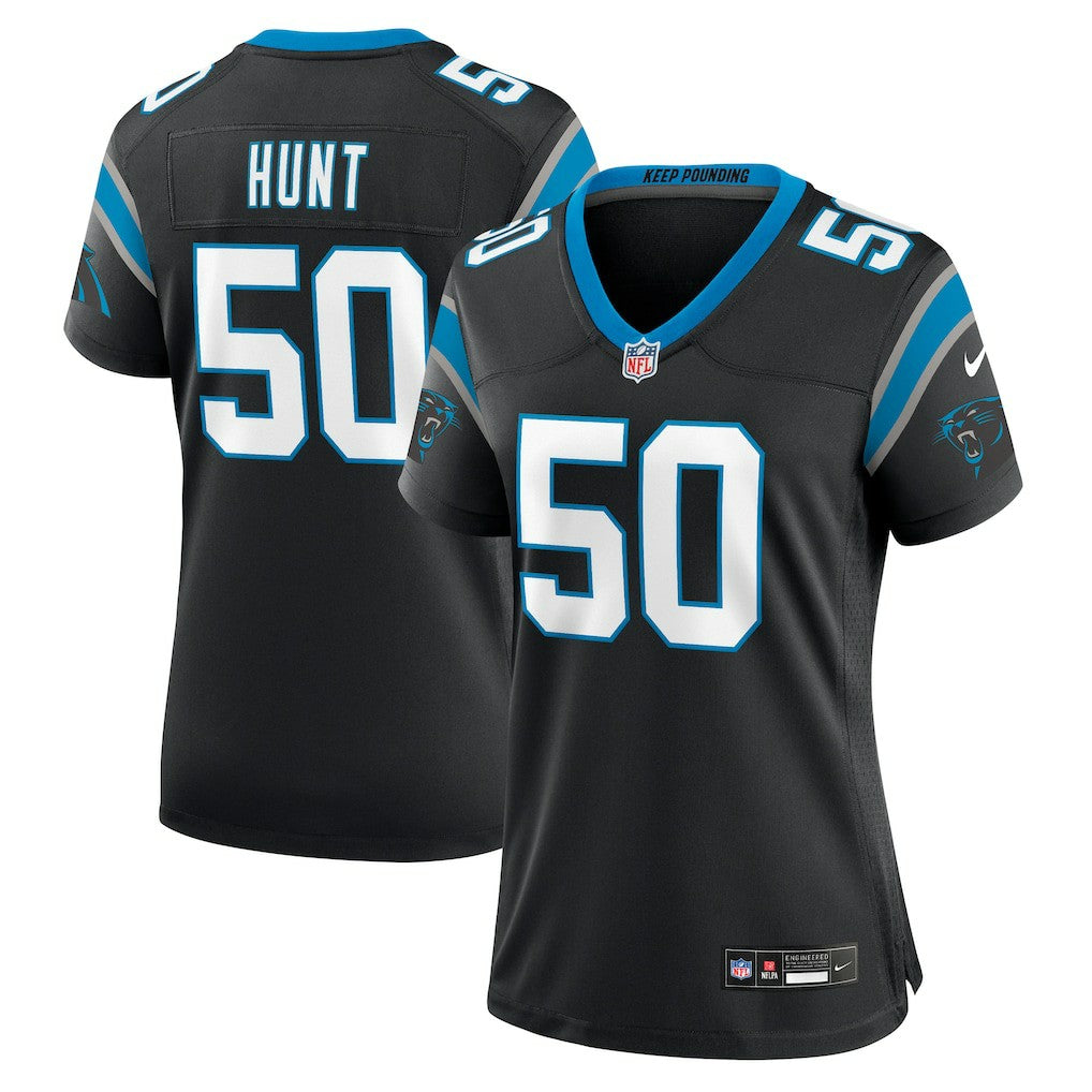 Robert Hunt Carolina Panthers Women's Game Jersey Black
