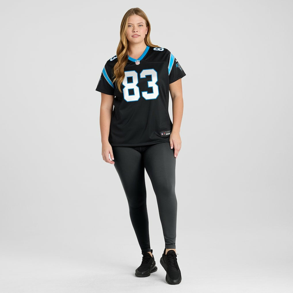 David Moore Carolina Panthers Women's Game Jersey Black