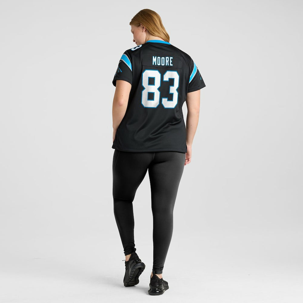 David Moore Carolina Panthers Women's Game Jersey Black