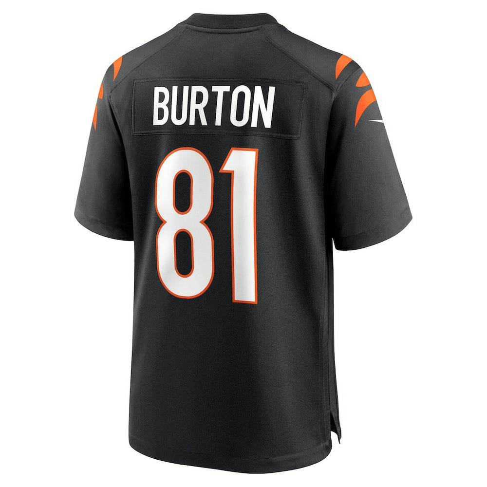 Jermaine Burton Cincinnati Bengals Game Jersey Black