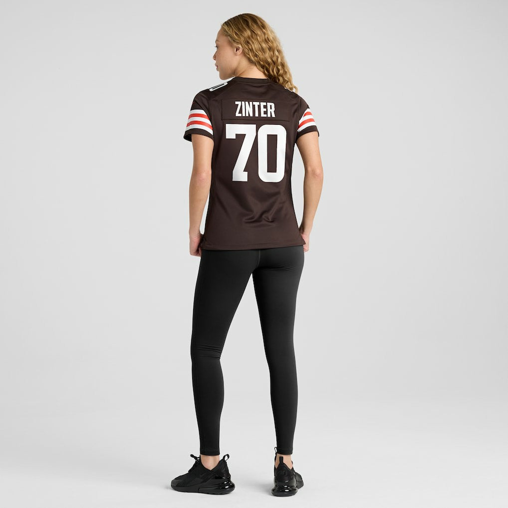 Zak Zinter Cleveland Browns Women's Game Jersey Brown
