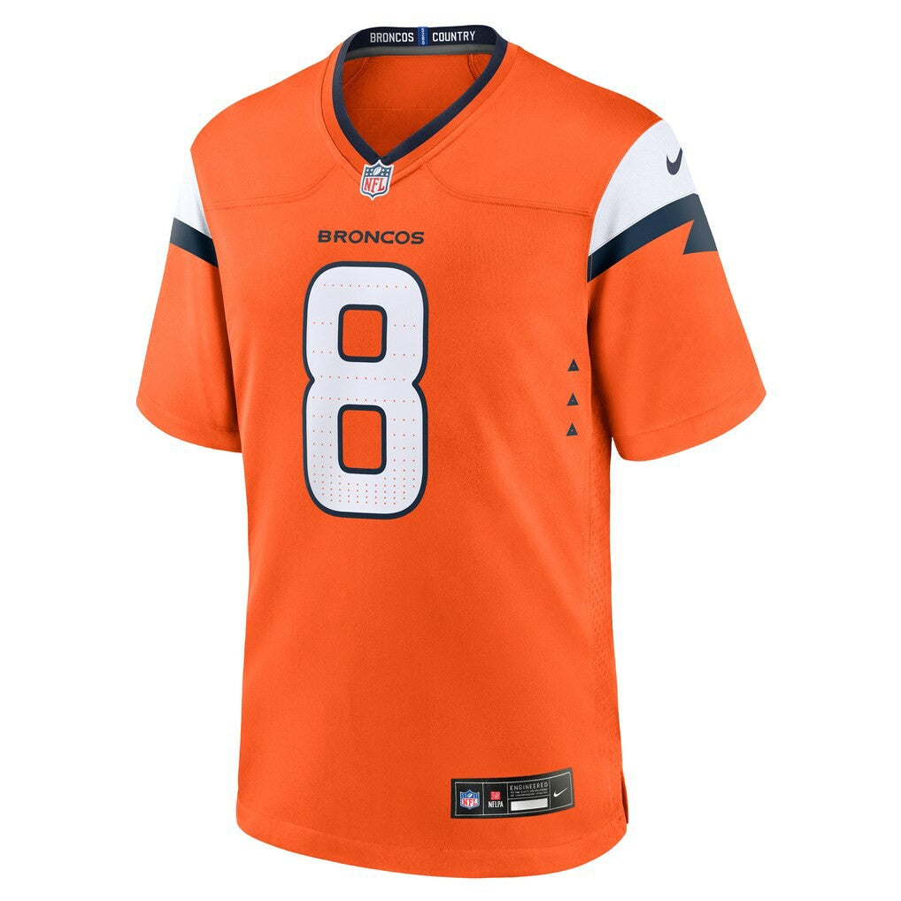 Jarrett Stidham Denver Broncos Team Game Jersey Orange