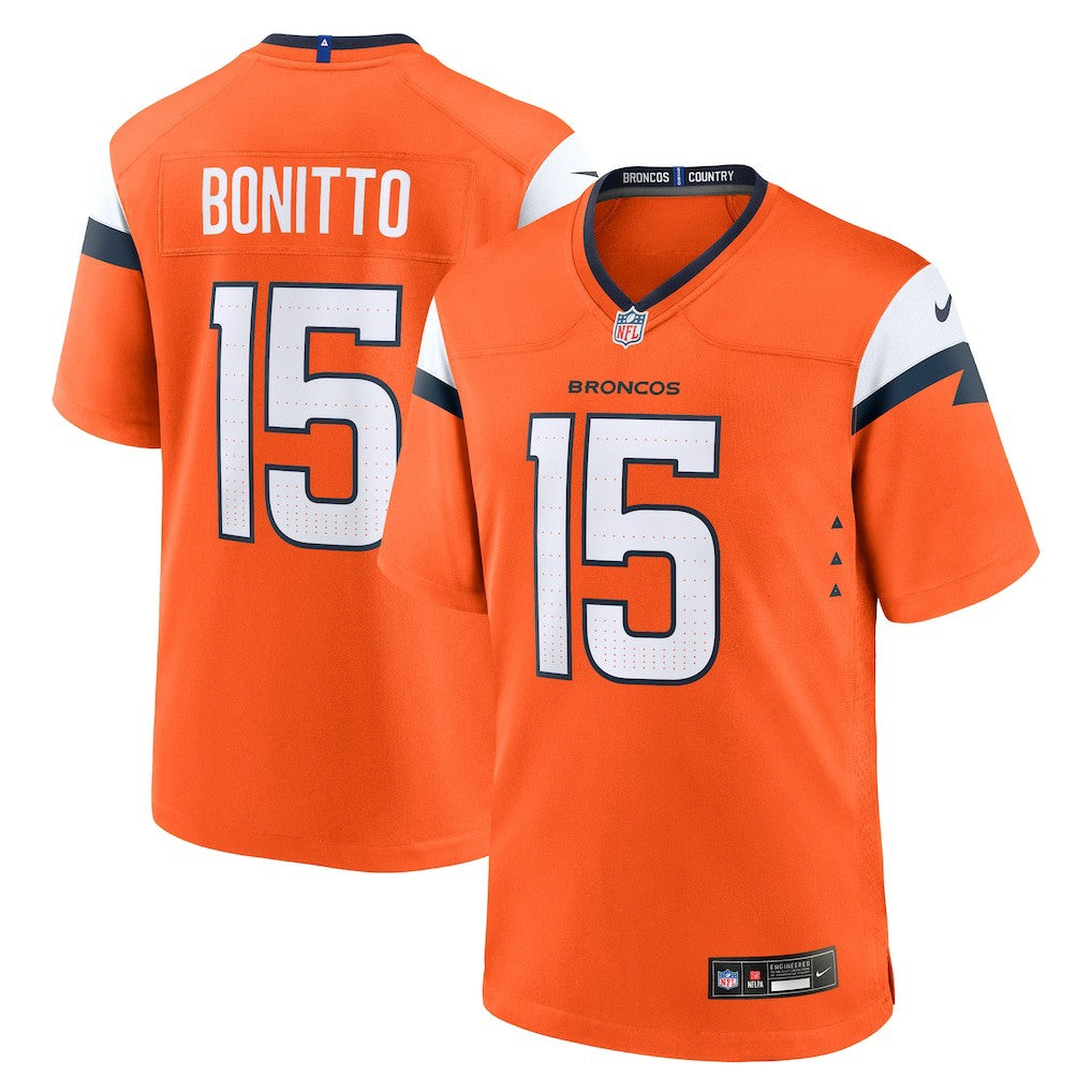 Nik Bonitto Denver Broncos Team Game Jersey Orange