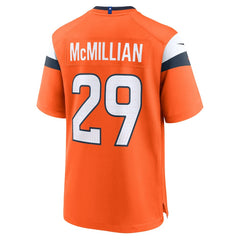 Ja'Quan McMillian Denver Broncos Team Game Jersey Orange