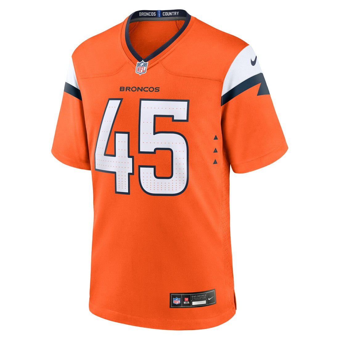 Nate Adkins Denver Broncos Team Game Jersey Orange