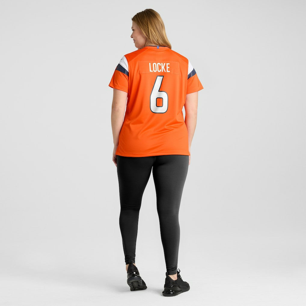 P.J. Locke Denver Broncos Women's Team Game Jersey Orange