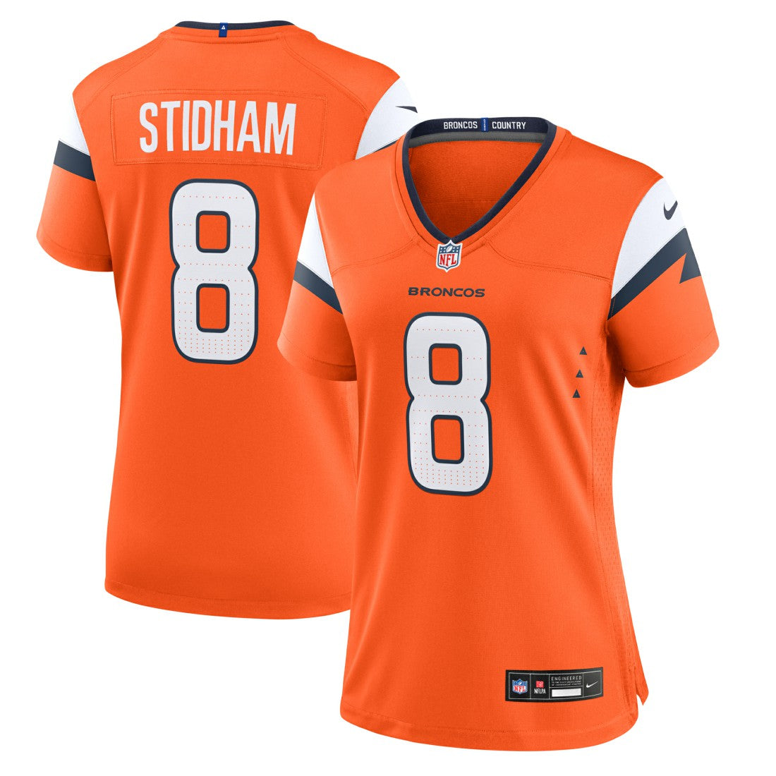 Jarrett Stidham Denver Broncos Women's Team Game Jersey Orange
