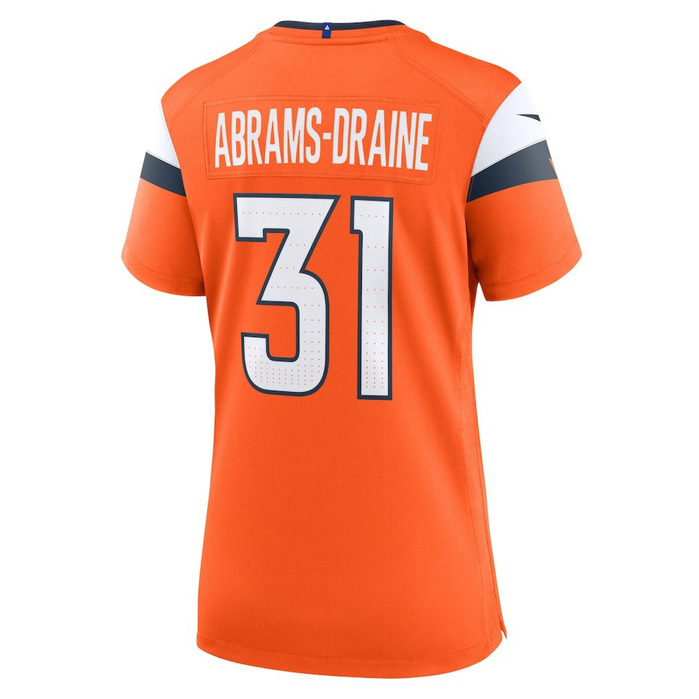 Kris Abrams-Draine Denver Broncos Women's Team Game Jersey Orange