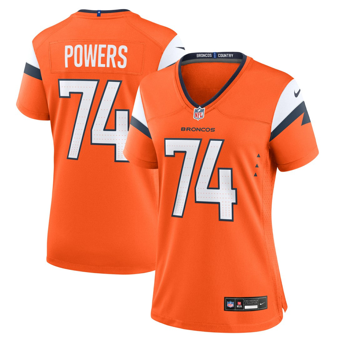 Ben Powers Denver Broncos Women's Team Game Jersey Orange