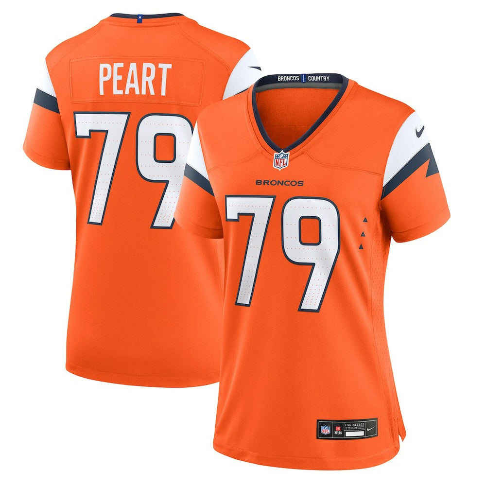 Matt Peart Denver Broncos Women's Team Game Jersey Orange