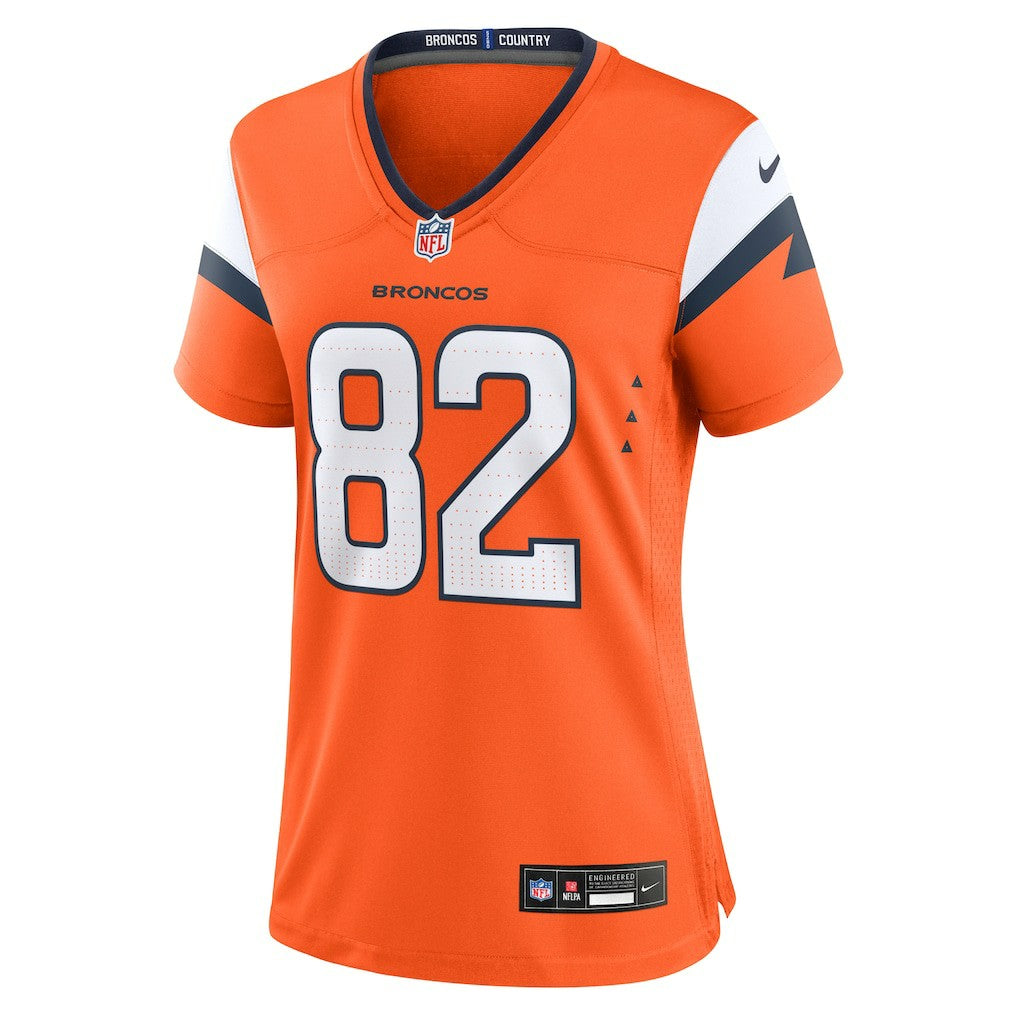 Adam Trautman Denver Broncos Women's Team Game Jersey Orange